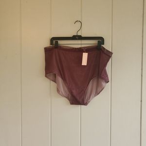NWT Thirdlove Lace Brief underwear PANTIES Plus SZ 3X PURPLE Stretch